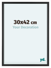 Virginia Alluminio Cornice 30x42cm Nero Davanti Dimensione | Yourdecoration.it