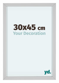 Virginia Alluminio Cornice 30x45cm Bianco Davanti Dimensione | Yourdecoration.it