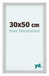 Virginia Alluminio Cornice 30x50cm Bianco Davanti Dimensione | Yourdecoration.it