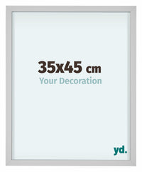 Virginia Alluminio Cornice 35x45cm Bianco Davanti Dimensione | Yourdecoration.it