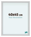 Virginia Alluminio Cornice 40x45cm Bianco Davanti Dimensione | Yourdecoration.it