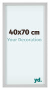 Virginia Alluminio Cornice 40x70cm Bianco Davanti Dimensione | Yourdecoration.it