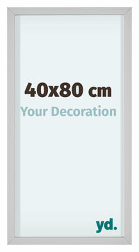 Virginia Alluminio Cornice 40x80cm Bianco Davanti Dimensione | Yourdecoration.it
