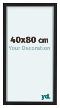 Virginia Alluminio Cornice 40x80cm Nero Davanti Dimensione | Yourdecoration.it