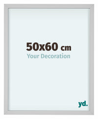 Virginia Alluminio Cornice 50x60cm Bianco Davanti Dimensione | Yourdecoration.it