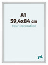 Virginia Alluminio Cornice 59 4x84cm A1 Bianco Davanti Dimensione | Yourdecoration.it