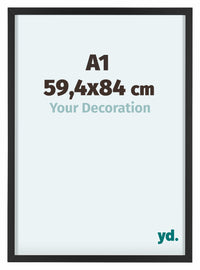 Virginia Alluminio Cornice 59 4x84cm A1 Nero Davanti Dimensione | Yourdecoration.it