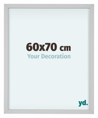 Virginia Alluminio Cornice 60x70cm Bianco Davanti Dimensione | Yourdecoration.it