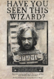 Harry Potter Wanted Sirius Black Poster 61X91 5cm | Yourdecoration.it