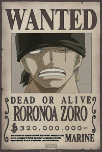 One Piece Wanted Zoro New Poster 35X52cm | Yourdecoration.it
