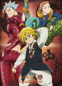 The Seven Deadly Sins Ban King And Meliodas Poster 38X52cm | Yourdecoration.it