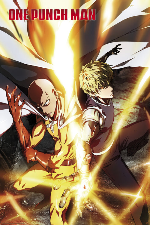 One Punch Man Saitama And Genos Poster 61X91 5cm | Yourdecoration.it