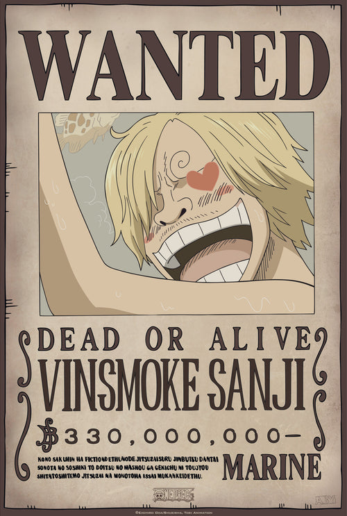 One Piece Wanted Sanji New 2 Poster 35X52cm | Yourdecoration.it