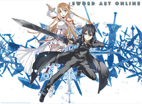 Sword Art Online Asuna And Kirito Poster 52X38cm | Yourdecoration.it