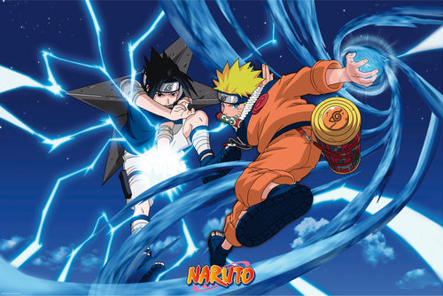 Naruto Naruto And Sasuke Poster 91 5X61cm | Yourdecoration.it