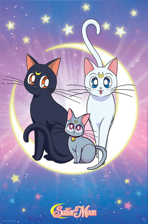 Sailor Moon Luna Artemis And Diana Poster 61X91 5cm | Yourdecoration.it