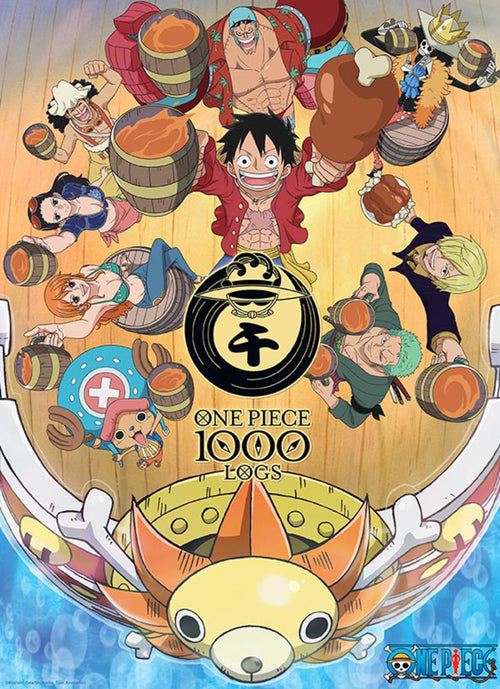 One Piece 1000 Logs Cheers Poster 38X52cm | Yourdecoration.it