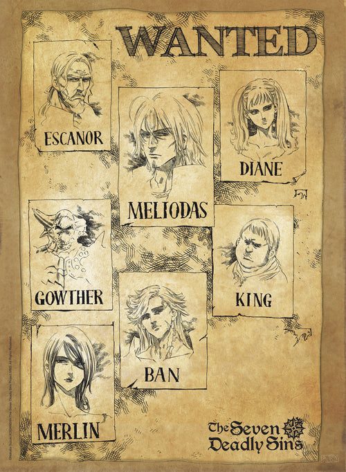The Seven Deadly Sins Wanted Poster 38X52cm | Yourdecoration.it