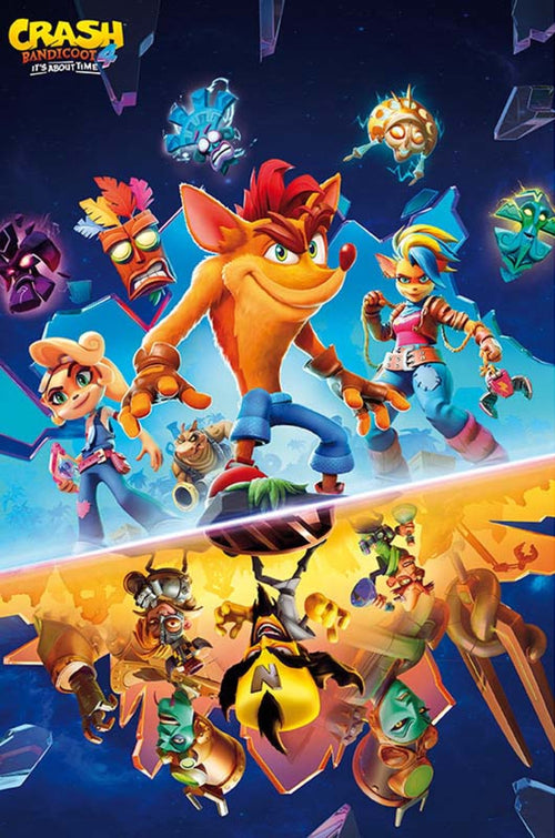 ABYstyle Crash Bandicoot It'S About Time Poster 61x91,5cm | Yourdecoration.it
