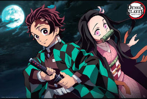 ABYstyle Demon Slayer Tanjiro & Nezuko Poster 91,5x61cm | Yourdecoration.it