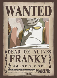 Abystyle Gbydco235 One Piece Wanted Franky Poster 38x52cm | Yourdecoration.it