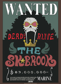 Abystyle Gbydco236 One Piece Wanted Brook Poster 38x52cm | Yourdecoration.it