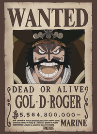 Abystyle Gbydco266 One Piece Wanted Gol D Roger Poster 38x52cm | Yourdecoration.it