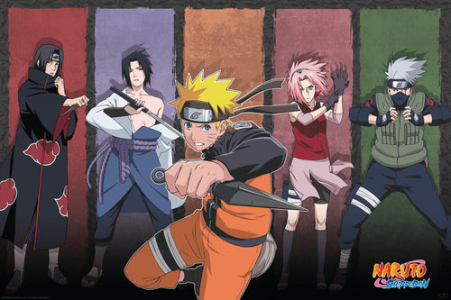 Gbeye Naruto Shippuden Naruto And Allies Poster 91 5X61cm | Yourdecoration.it