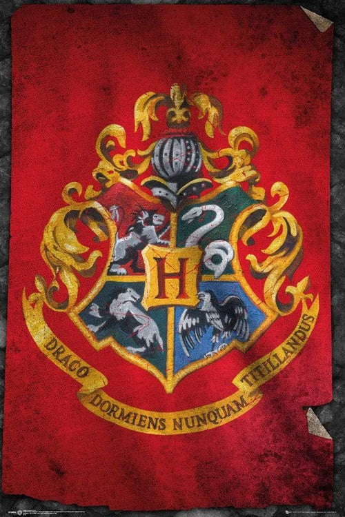 GBeye Harry Potter Hogwarts Flag Poster 61x91,5cm | Yourdecoration.it