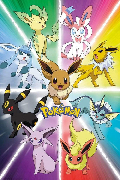 GBeye Pokemon Eevee Evolution Poster 61x91,5cm | Yourdecoration.it