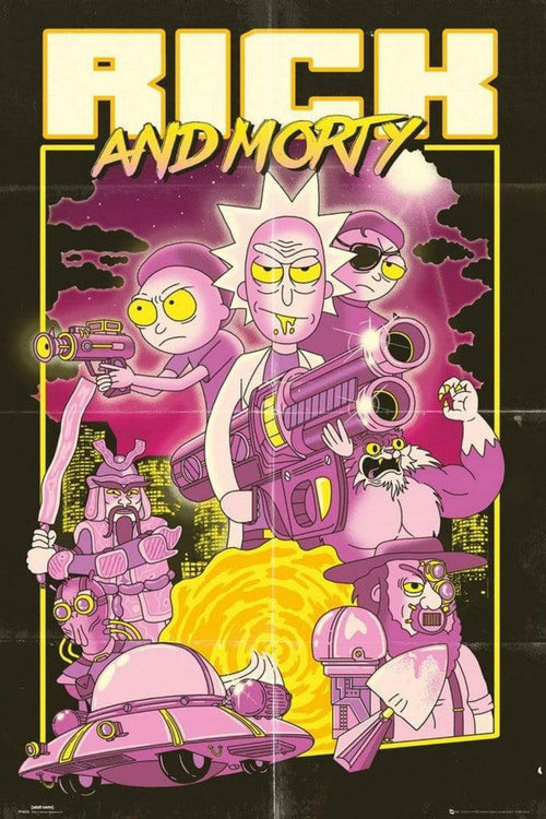 GBeye Rick and Morty Action Movie Poster 61x91,5cm | Yourdecoration.it