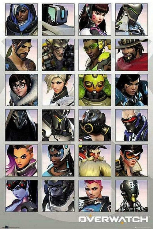 GBeye Overwatch Character Portraits Poster 61x91,5cm | Yourdecoration.it