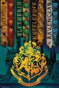 GBeye Harry Potter House Flags Poster 61x91,5cm | Yourdecoration.it