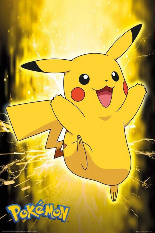 GBeye Pokemon Pikachu Neon Poster 61x91,5cm | Yourdecoration.it