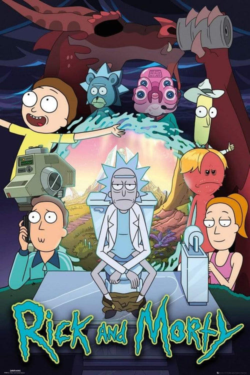 GBeye Rick and Morty Season 4 Part One V2 Poster 61x91,5cm | Yourdecoration.it