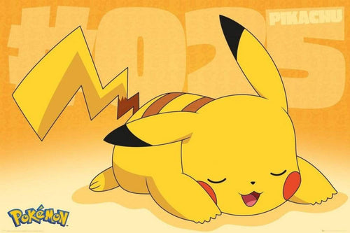 GBeye Pokemon Pikachu Asleep Poster 91,5x61cm | Yourdecoration.it