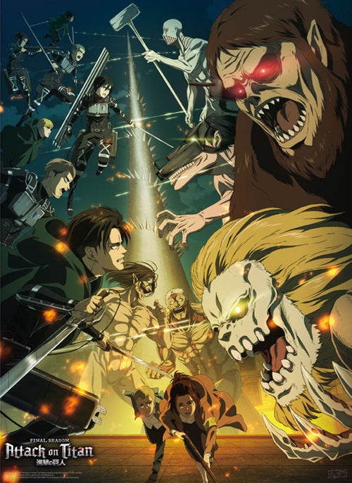 Gbeye Gbydco056 Attack On Titan Paradis Vs Marley Poster 38X52cm | Yourdecoration.it
