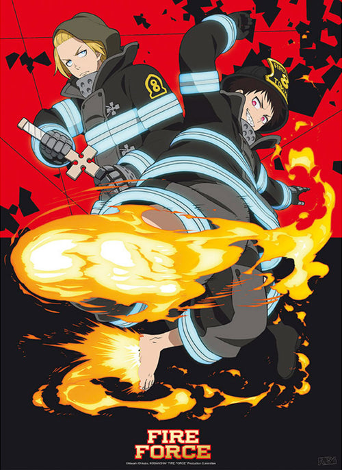 Gbeye GBYDCO149 Fire Force Shinra And Arthur Poster 38x52cm | Yourdecoration.it