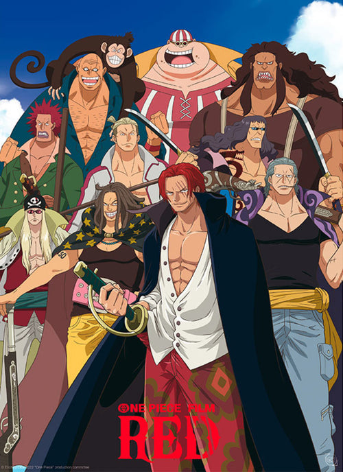 Gbeye GBYDCO197 One Piece Red Hair Pirates Poster 38x52cm | Yourdecoration.it