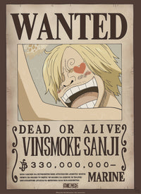 Gbeye Gbydco227 One Piece Wanted Sanji Poster 38x52cm | Yourdecoration.it