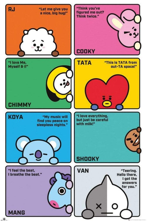 GBeye BT21 Compilation Poster 61x91,5cm | Yourdecoration.it
