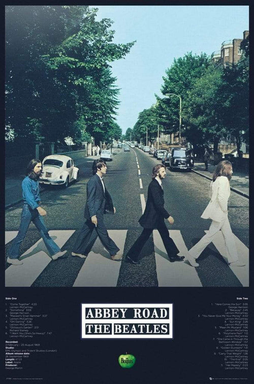 GBeye The Beatles Abbey Road Tracks Poster 61x91,5cm | Yourdecoration.it