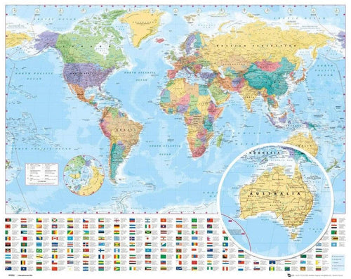 GBeye World Map 2012 Poster 50x40cm | Yourdecoration.it