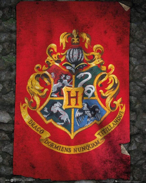 GBeye Harry Potter Hogwarts Flag Poster 40x50cm | Yourdecoration.it