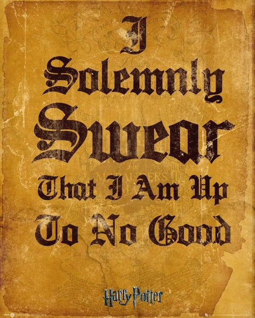 GBeye Harry Potter I Solemnly Swear Poster 40x50cm | Yourdecoration.it