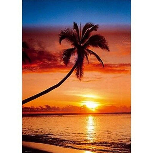 GBeye Sunset and Palm Tree Poster 61x91,5cm | Yourdecoration.it
