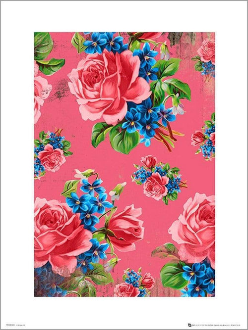 gbeye vintage flowers pink stampa artistica 350f3ae9 0478 46a5 a46b 1ca0fa1e0596 | Yourdecoration.it
