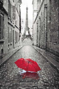 Grupo Erik GPE4860 Paris Umbrella Red Poster 61X91,5cm | Yourdecoration.it