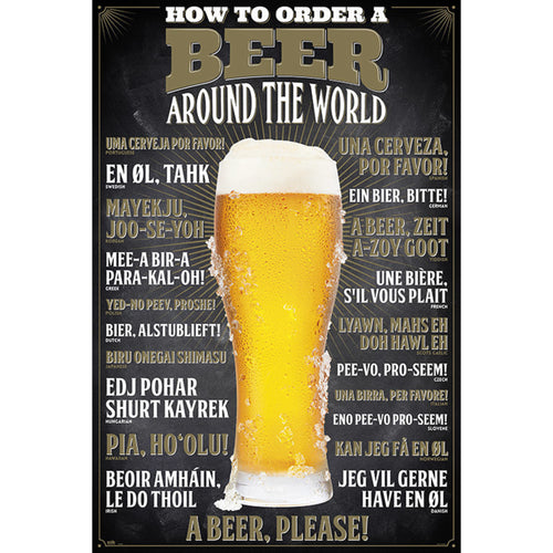 Grupo Erik GPE5132 How To Order A Beer Poster 61X91,5cm | Yourdecoration.it