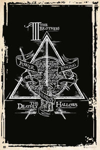 Grupo Erik GPE5320 Harry Potter Deathly Hallows Symbol Poster 61X91,5cm | Yourdecoration.it